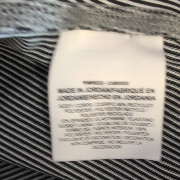 Nike Striped Crop Capri Fold Down Leggings M M206 - Picture 7 of 8